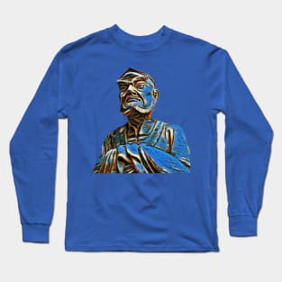 Abstract Monk Long Sleeve T-Shirt